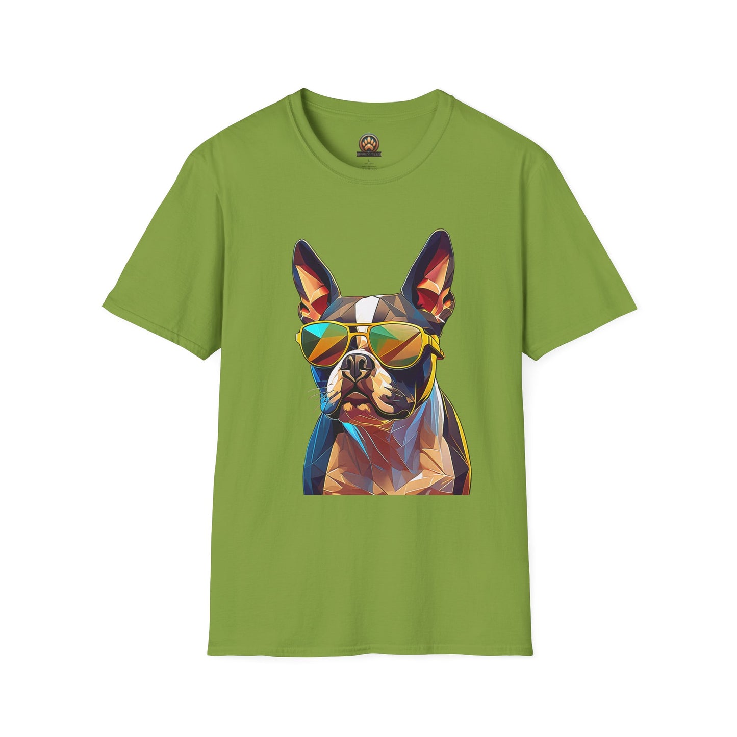 Sunny Boston Terrier Tee - Large Front Print