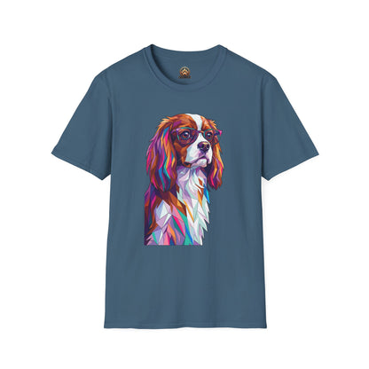 Portrait Cavalier King Charles Tee - Large Front Print