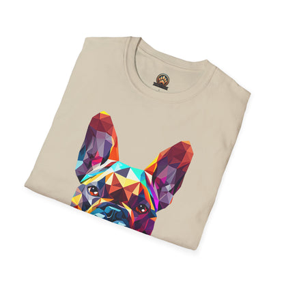 Polygon French Bulldog Tee - Large Front Print