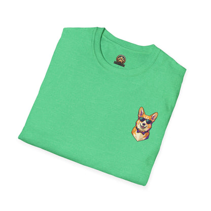 Dapper Corgi Tee - Pocket & Large Back Print