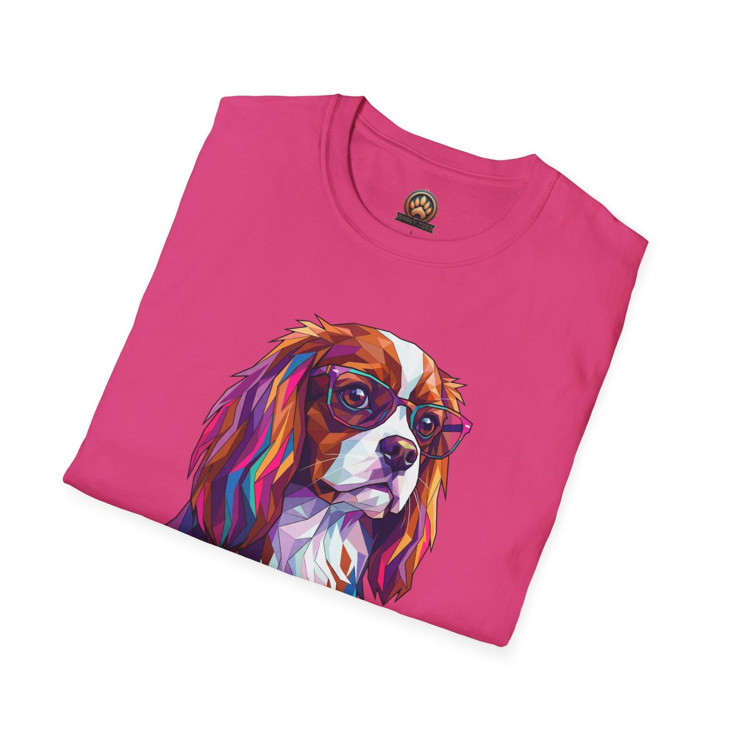 Portrait Cavalier King Charles Tee - Large Front Print