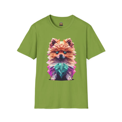 Polygon Pomeranian Tee - Large Front Print