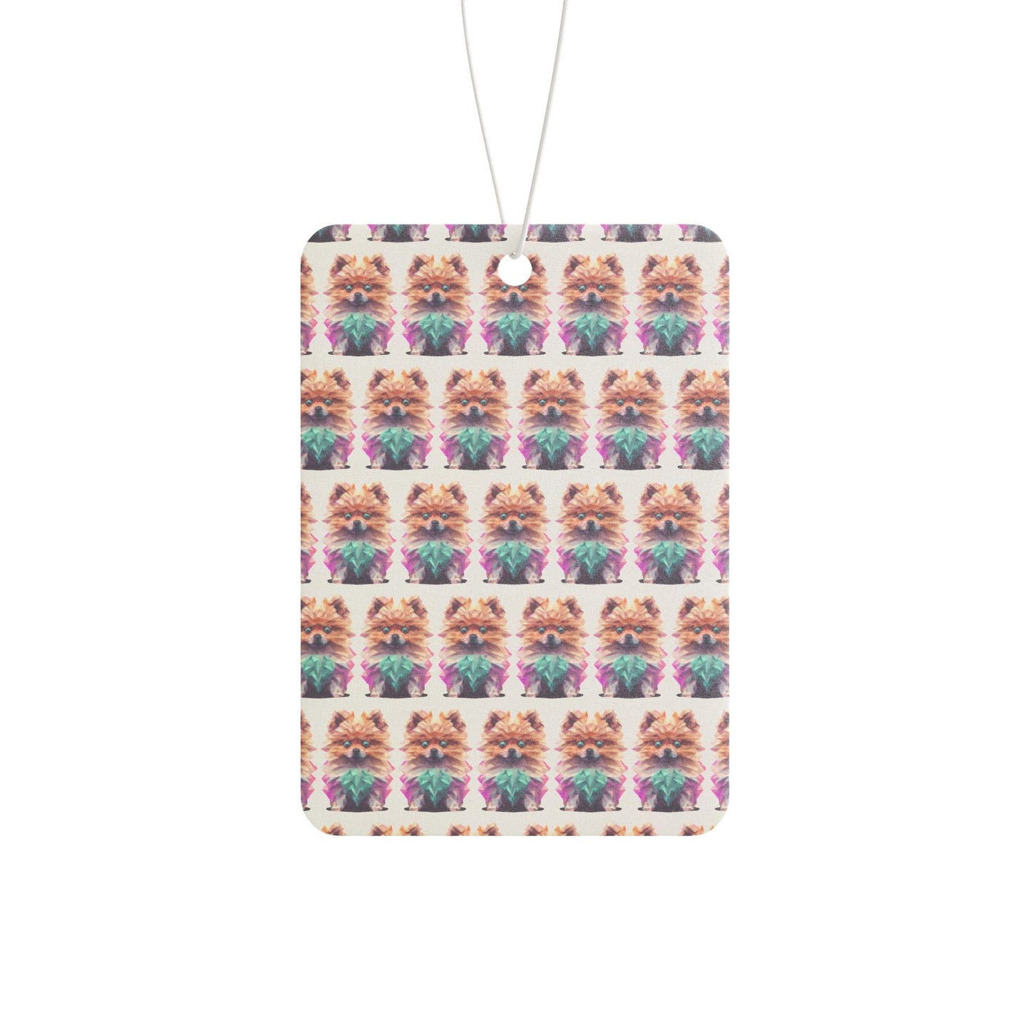 Car Air Freshener - Polygon Pomeranian Air Freshener