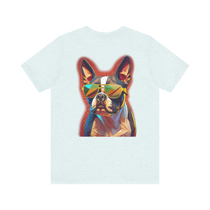 Shady Boston Terrier Tee - Pocket & Large Back Print