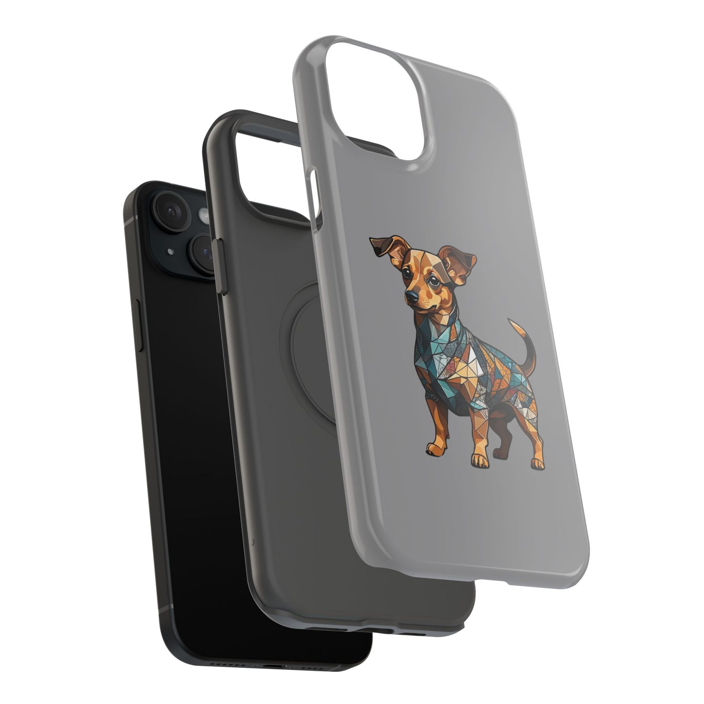 Polygon Style Pop Art Chiweenie Dog iPhone Phone Case