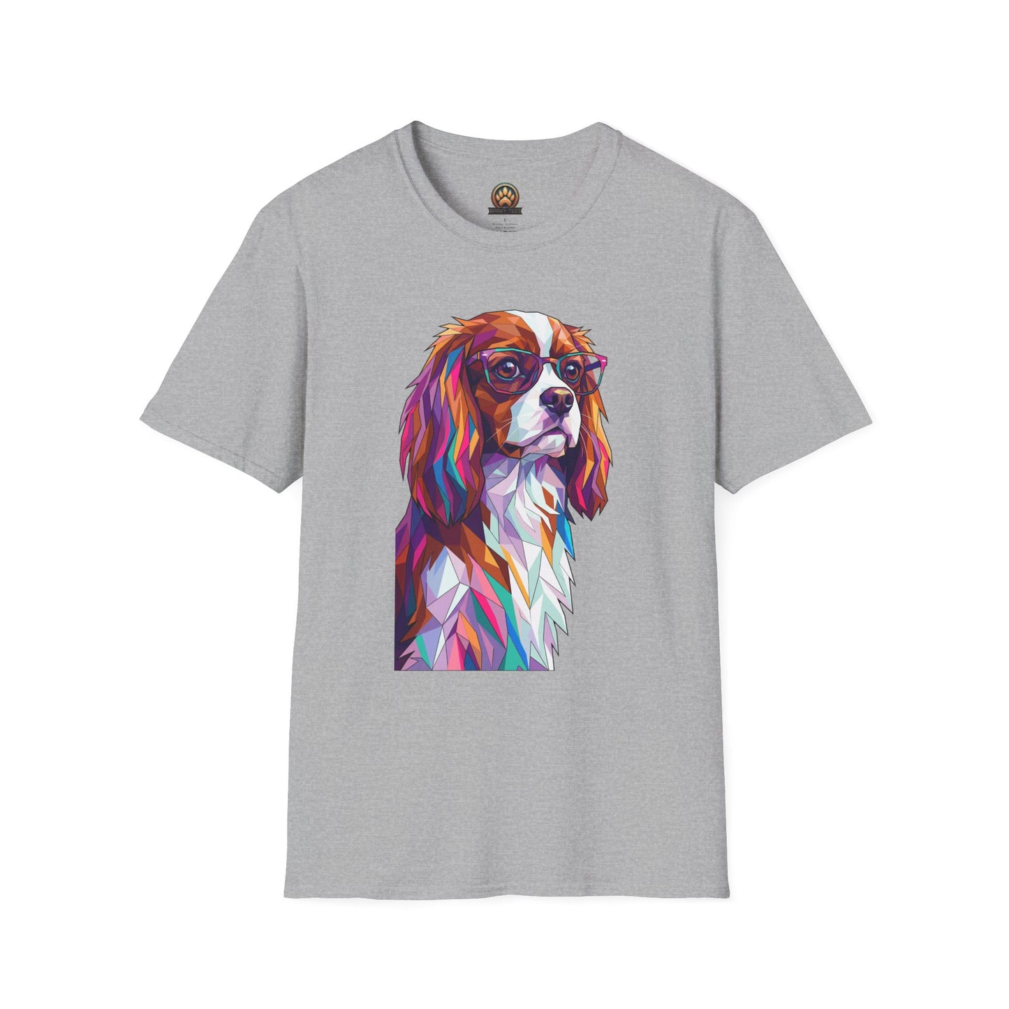 Portrait Cavalier King Charles Tee - Large Front Print