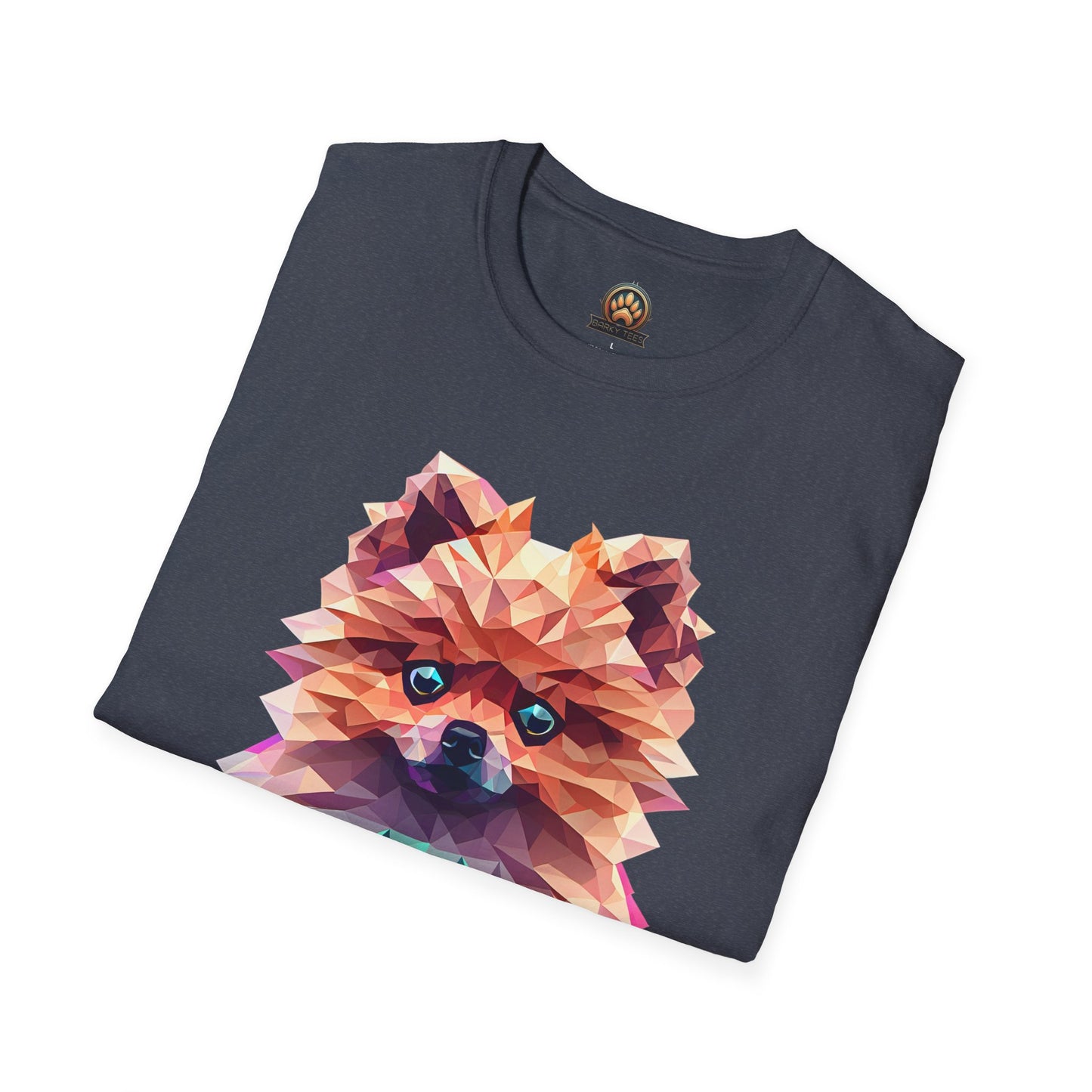 Polygon Pomeranian Tee - Large Front Print