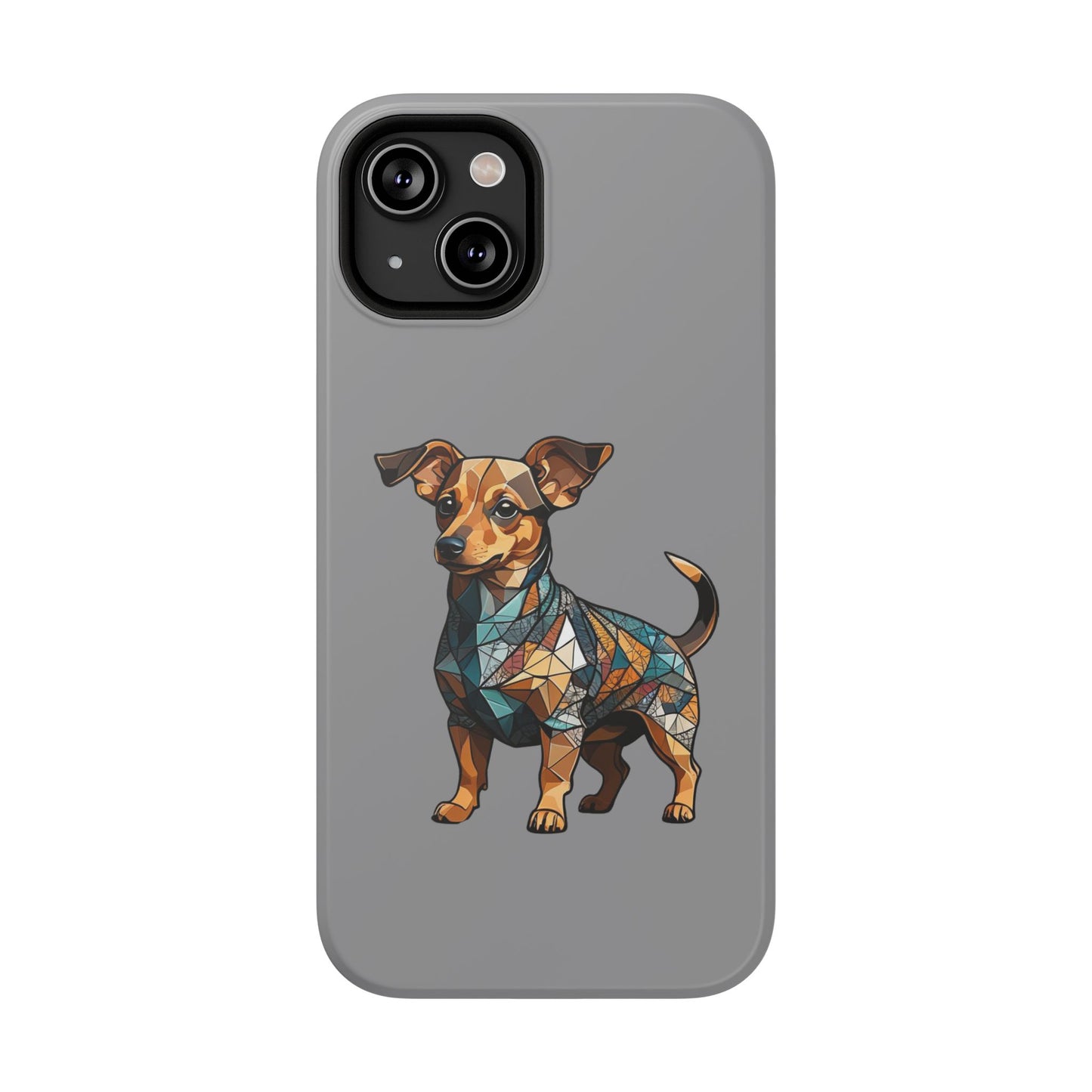 Polygon Style Pop Art Chiweenie Dog iPhone Phone Case