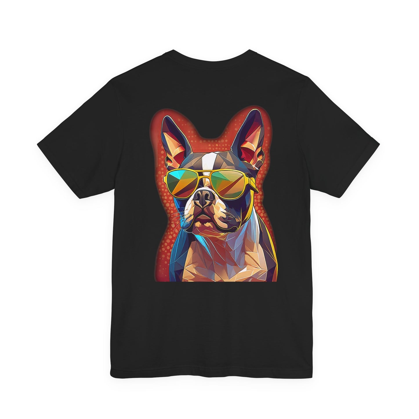 Shady Boston Terrier Tee - Pocket & Large Back Print
