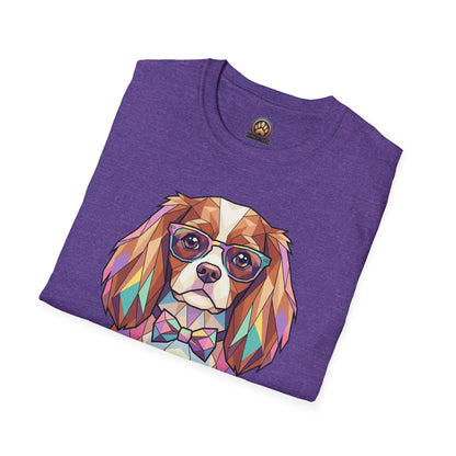 Tea Party Cavalier King Charles Tee - Large Front Print