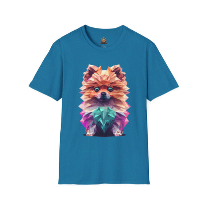 Polygon Pomeranian Tee - Large Front Print