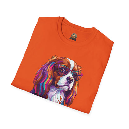 Portrait Cavalier King Charles Tee - Large Front Print