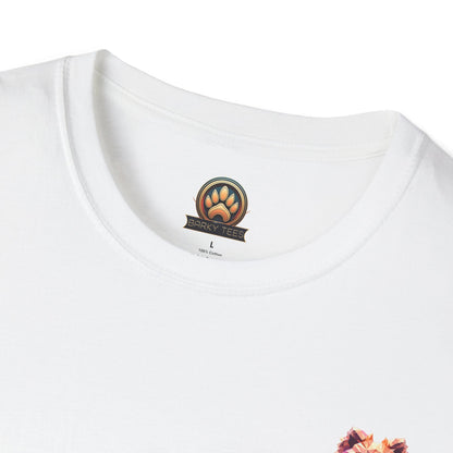 Polygon Pomeranian Dog T-Shirt - Pocket & Large Back Print