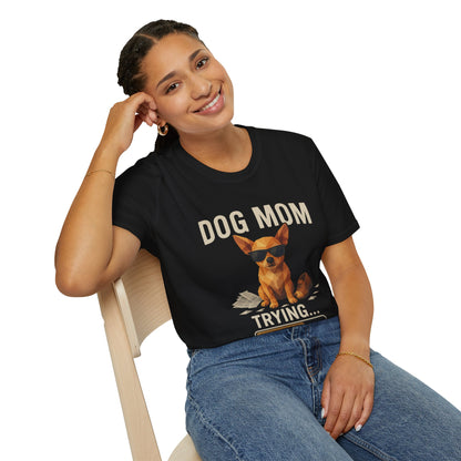 Dog Mom... Trying - Large Front Print Only