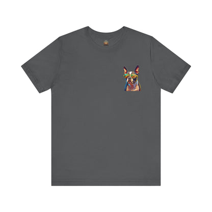 Shady Boston Terrier Tee - Pocket & Large Back Print