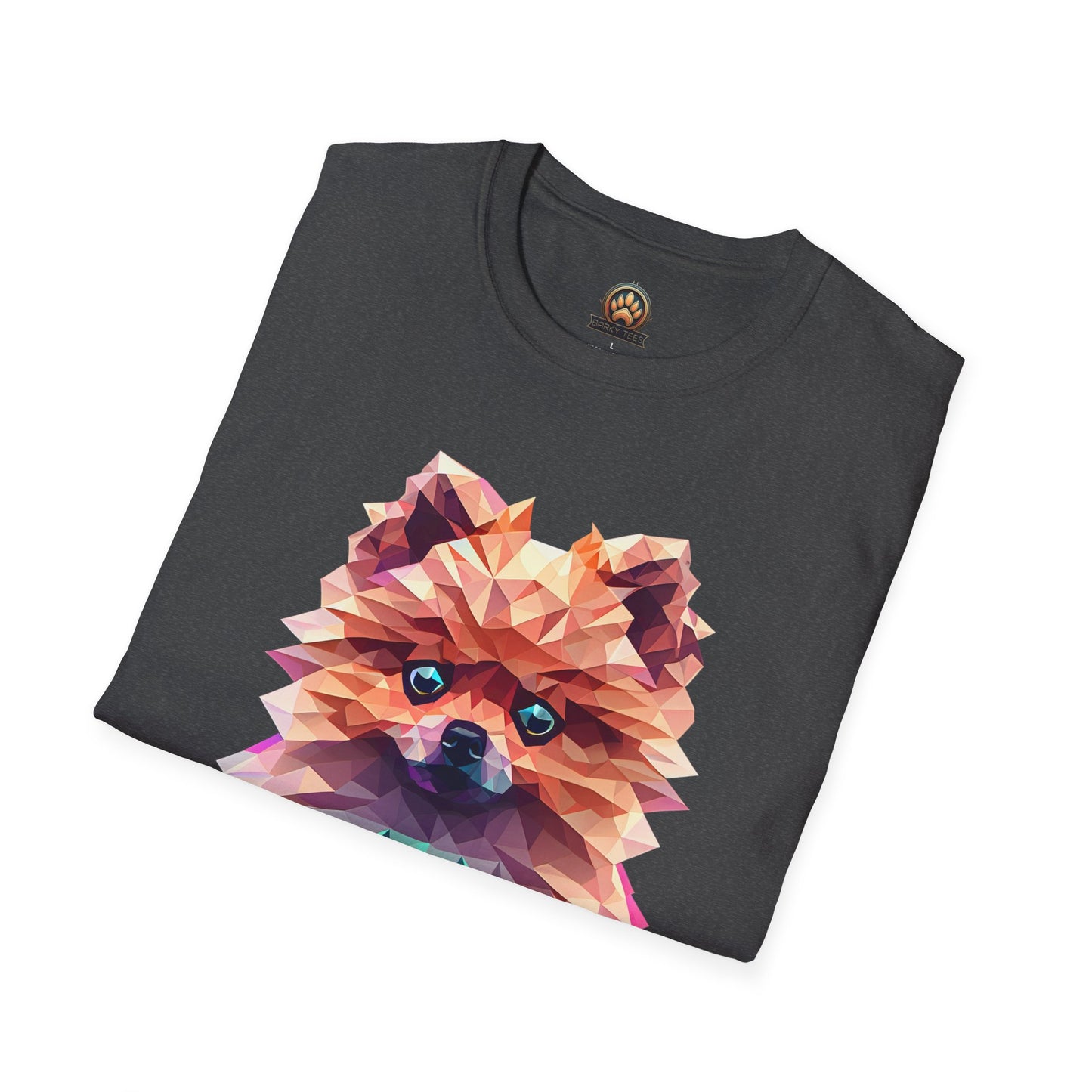 Polygon Pomeranian Tee - Large Front Print