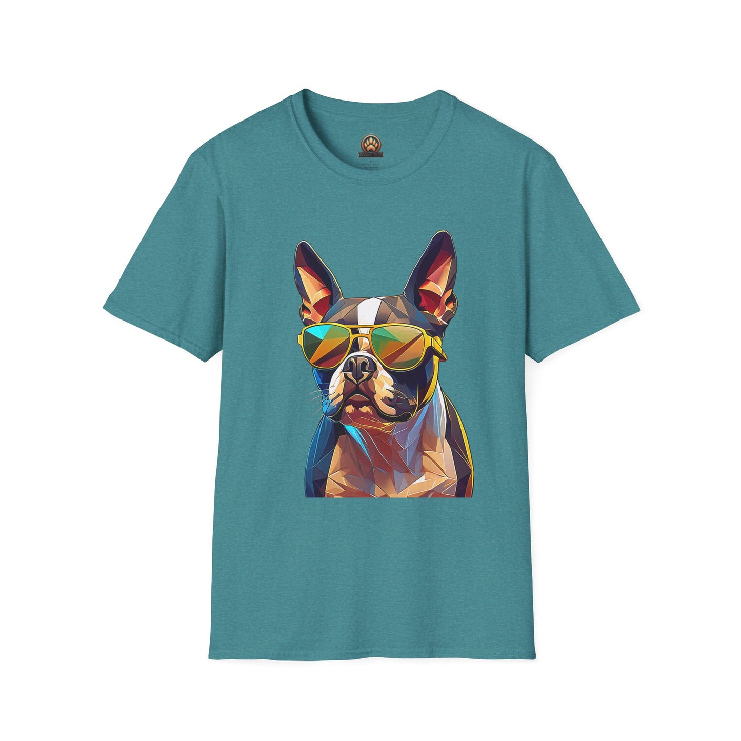 Sunny Boston Terrier Tee - Large Front Print