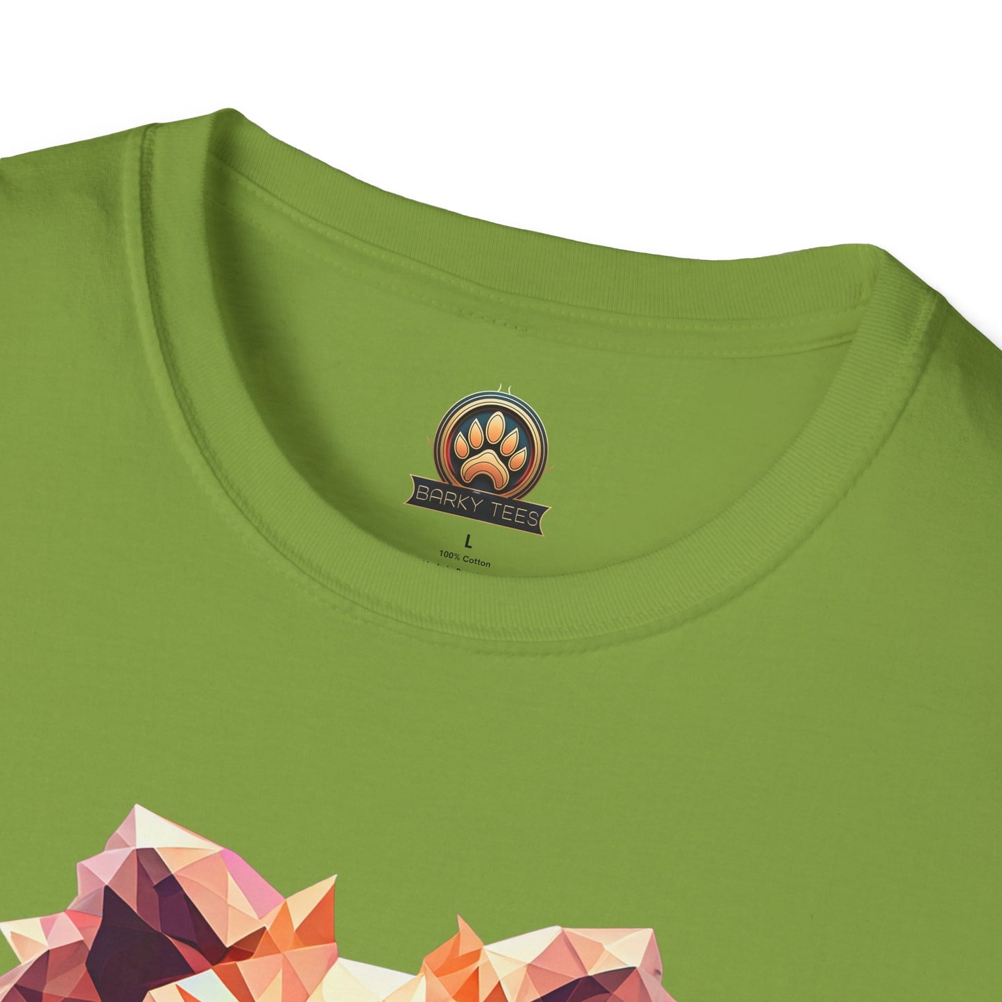 Polygon Pomeranian Tee - Large Front Print