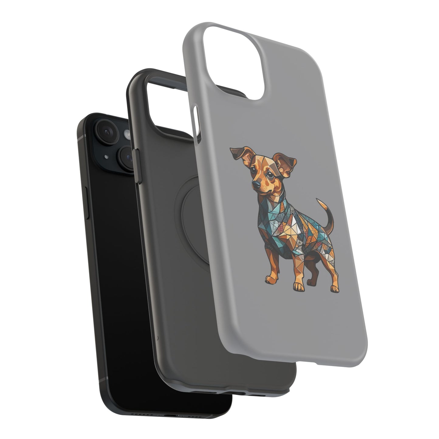 Polygon Style Pop Art Chiweenie Dog iPhone Phone Case