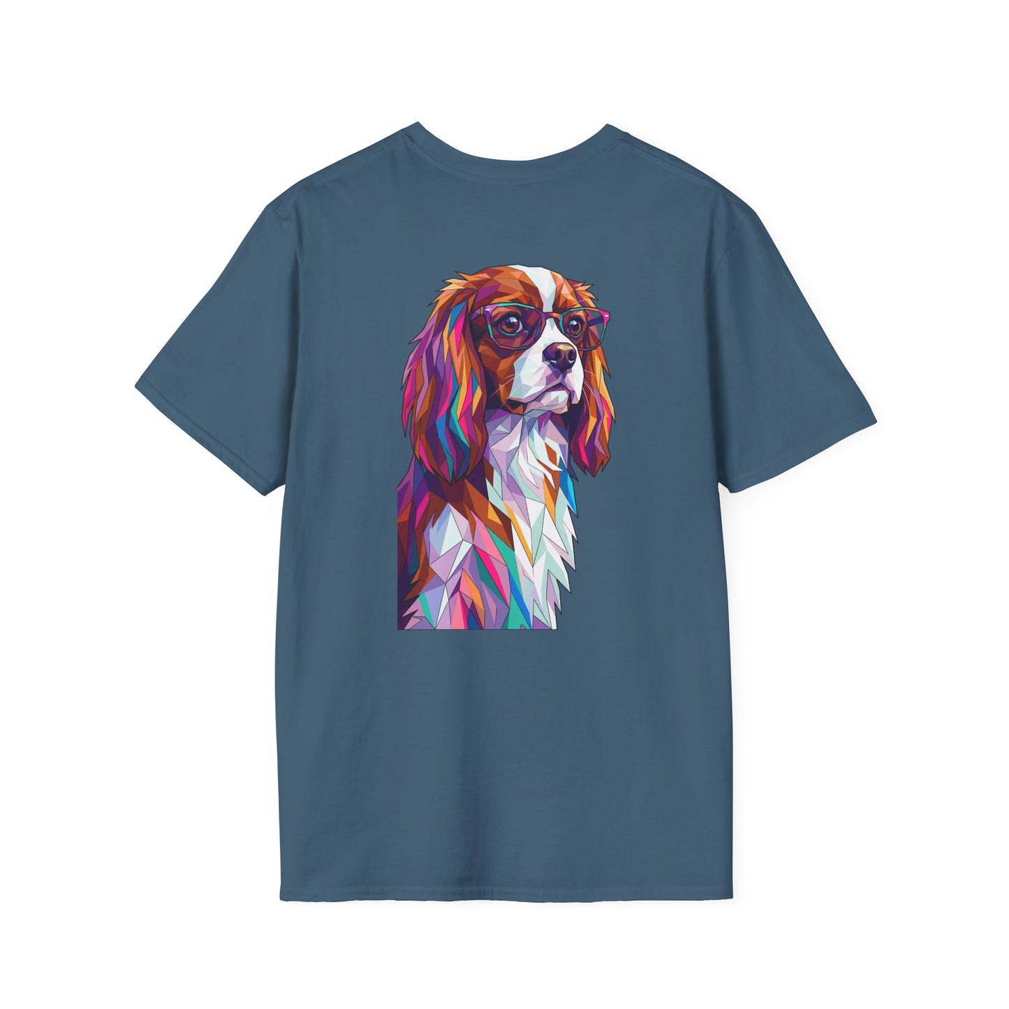 Portrait Cavalier King Charles Tee - Pocket & Large Back Print