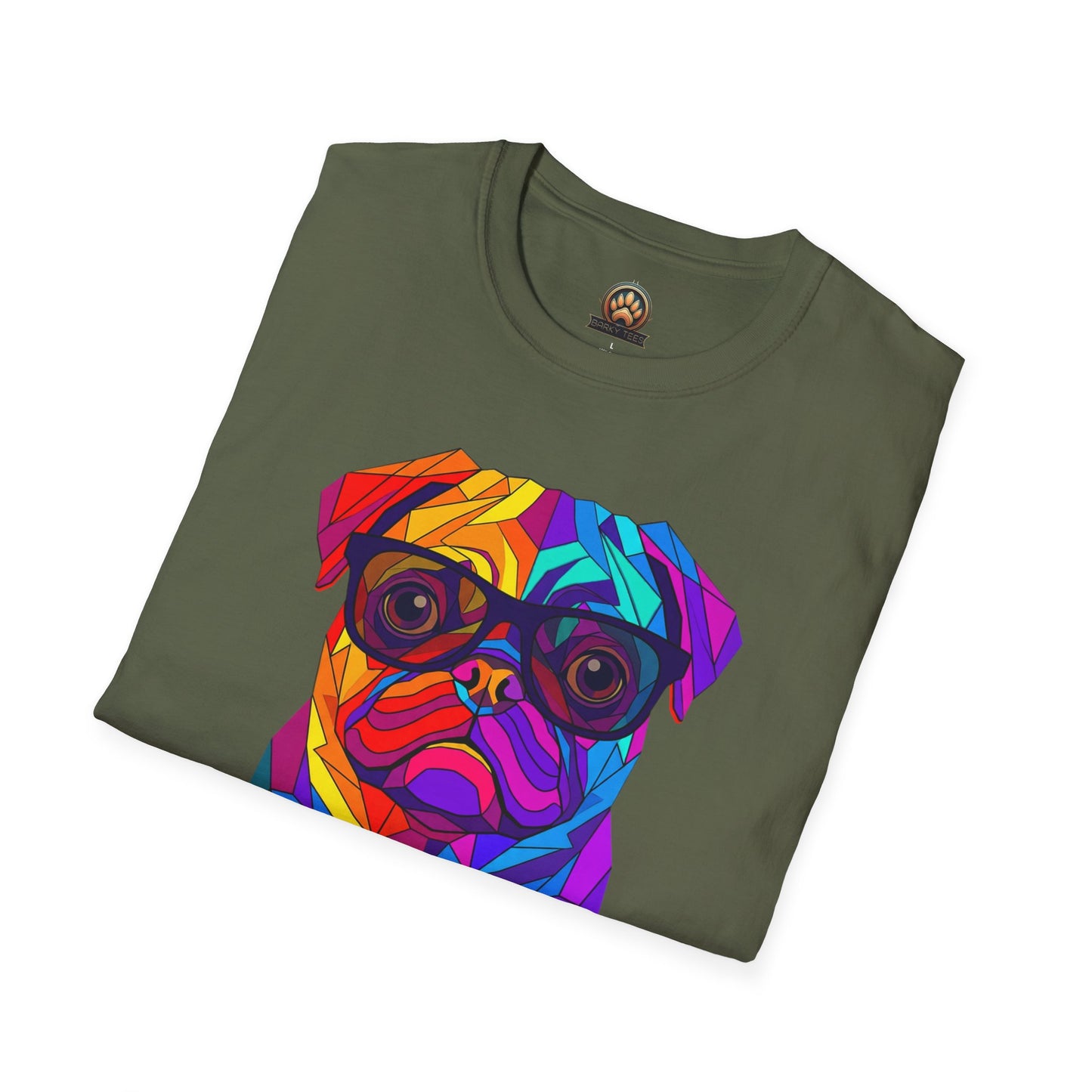 Professor Pug Tee - Large Front Print