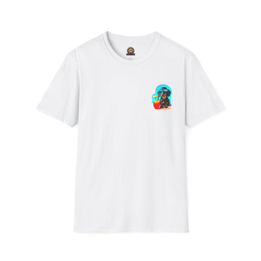 Bitcoin Dachshund Tee - Pocket & Large Back Print