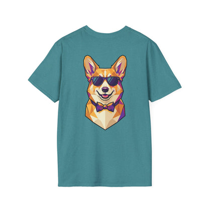 Dapper Corgi Tee - Pocket & Large Back Print
