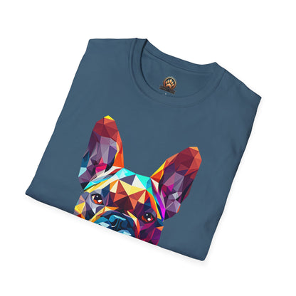 Polygon French Bulldog Tee - Large Front Print