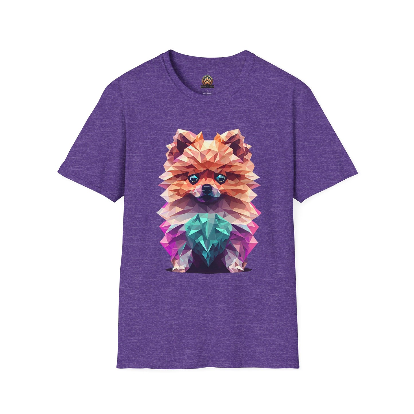 Polygon Pomeranian Tee - Large Front Print