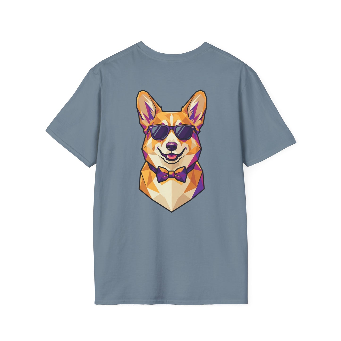 Dapper Corgi Tee - Pocket & Large Back Print