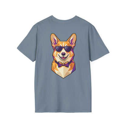 Dapper Corgi Tee - Pocket & Large Back Print
