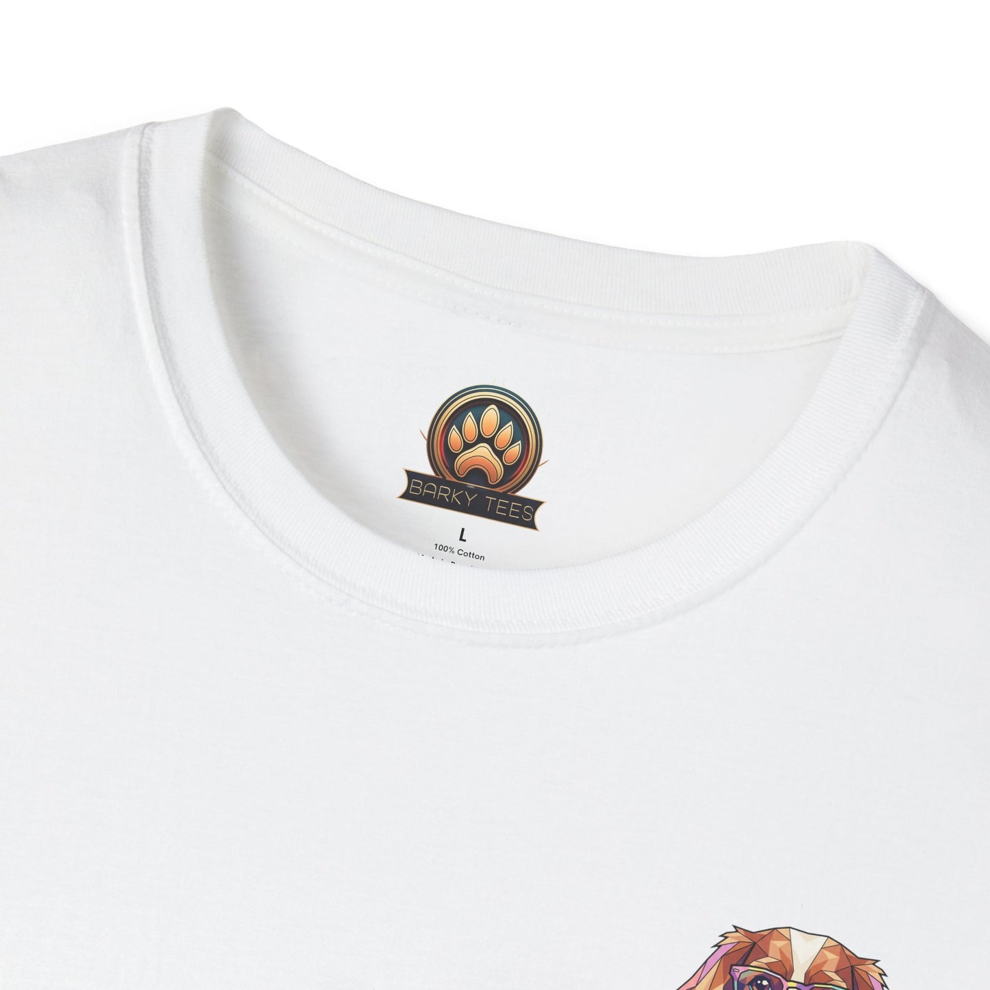 Tea Party Cavalier King Charles Tee - Pocket & Large Back Print