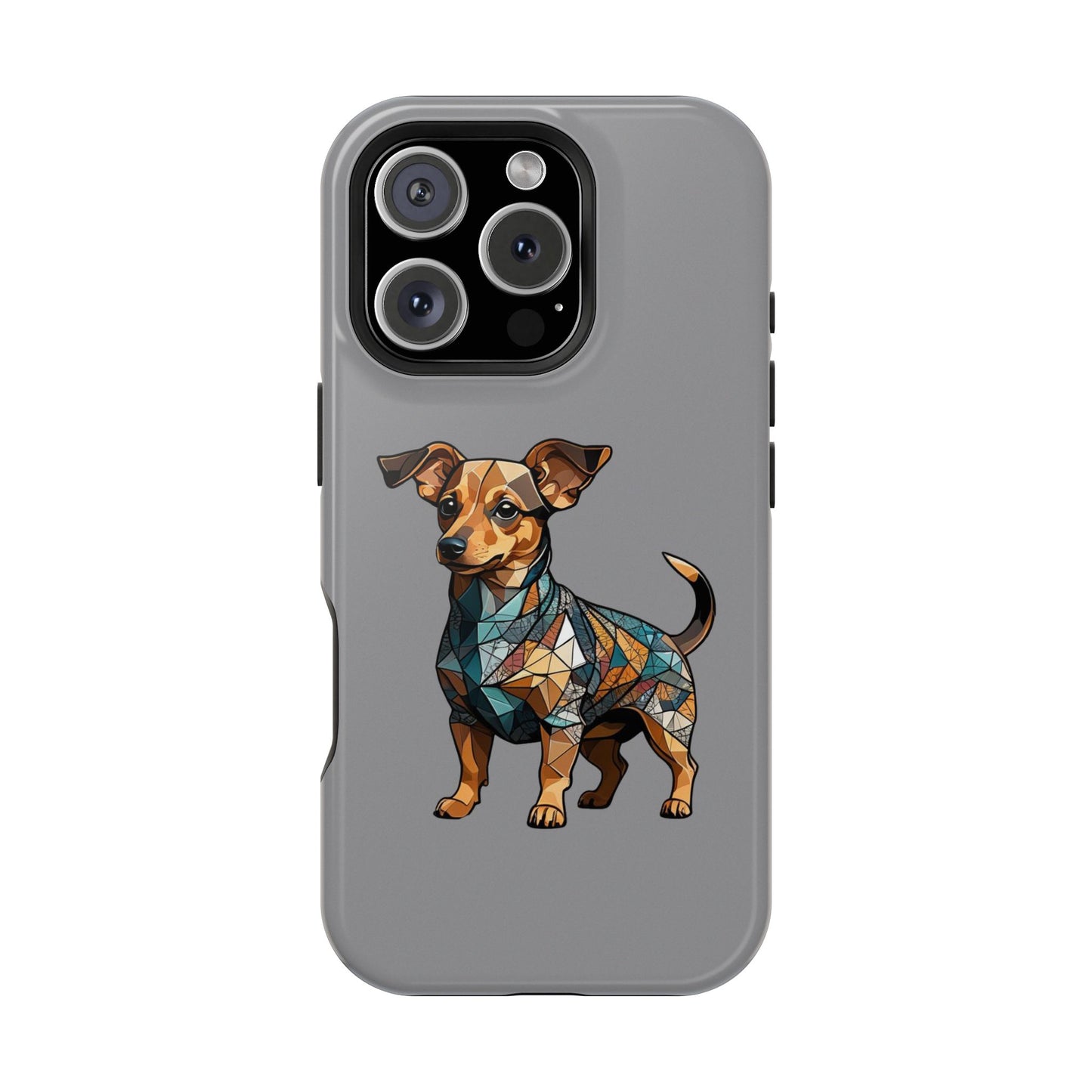 Polygon Style Pop Art Chiweenie Dog iPhone Phone Case