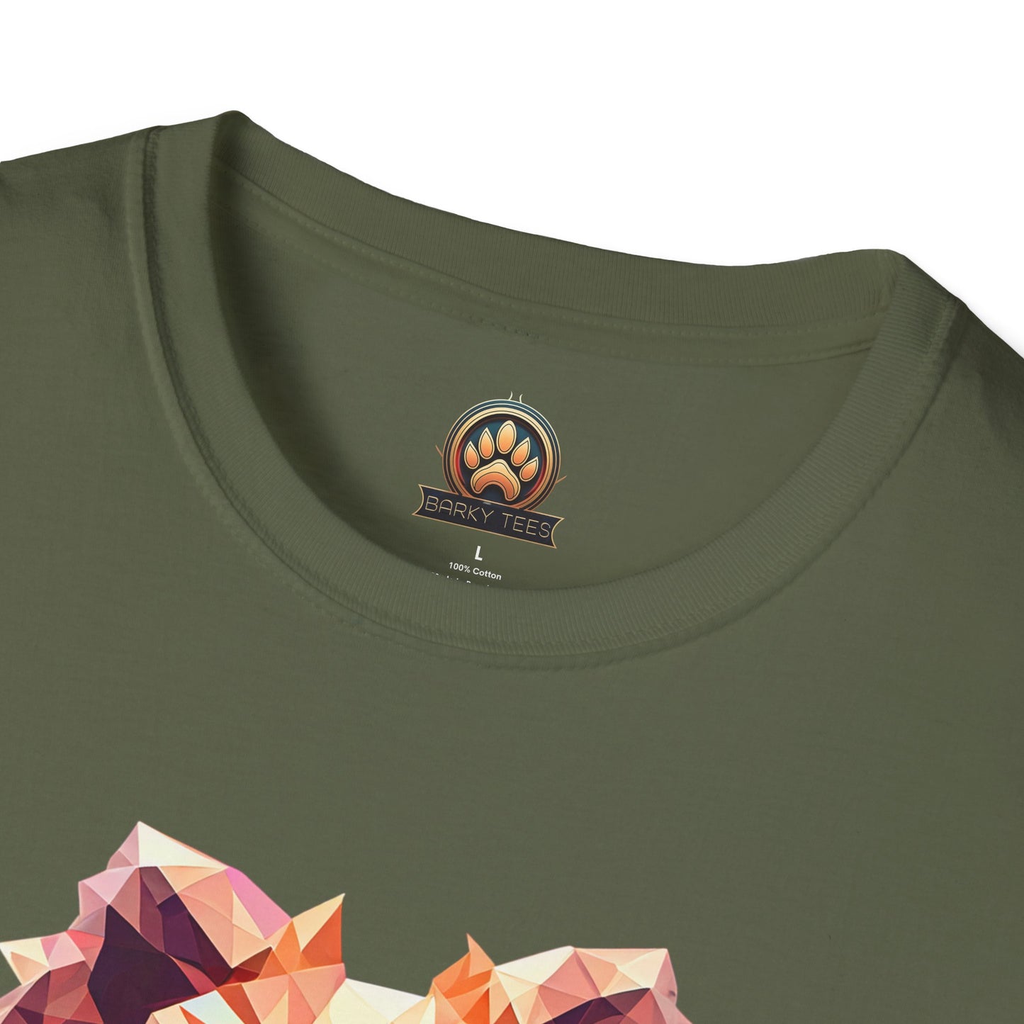 Polygon Pomeranian Tee - Large Front Print