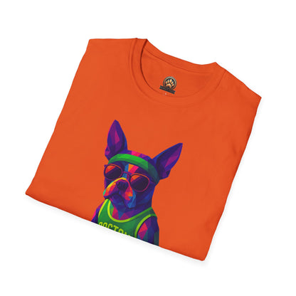 Boston Terrier Basketball Tee - Large Front Print