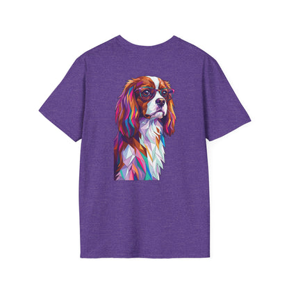 Portrait Cavalier King Charles Tee - Pocket & Large Back Print