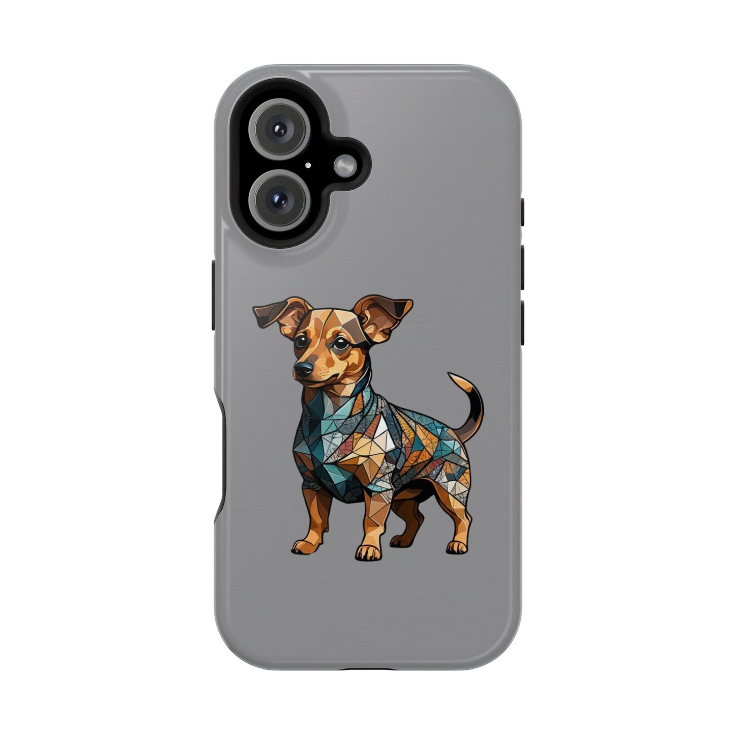 Polygon Style Pop Art Chiweenie Dog iPhone Phone Case