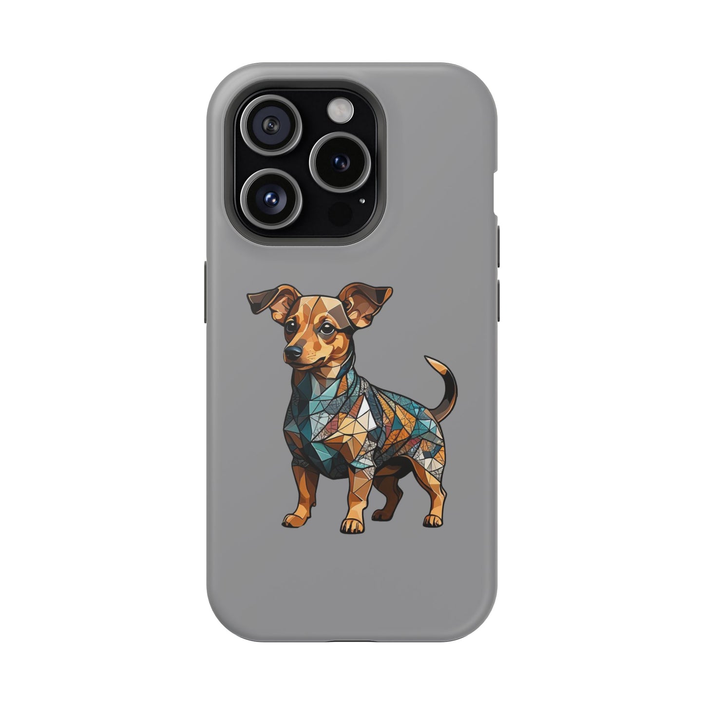 Polygon Style Pop Art Chiweenie Dog iPhone Phone Case