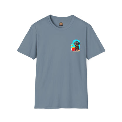 Bitcoin Dachshund Tee - Pocket & Large Back Print