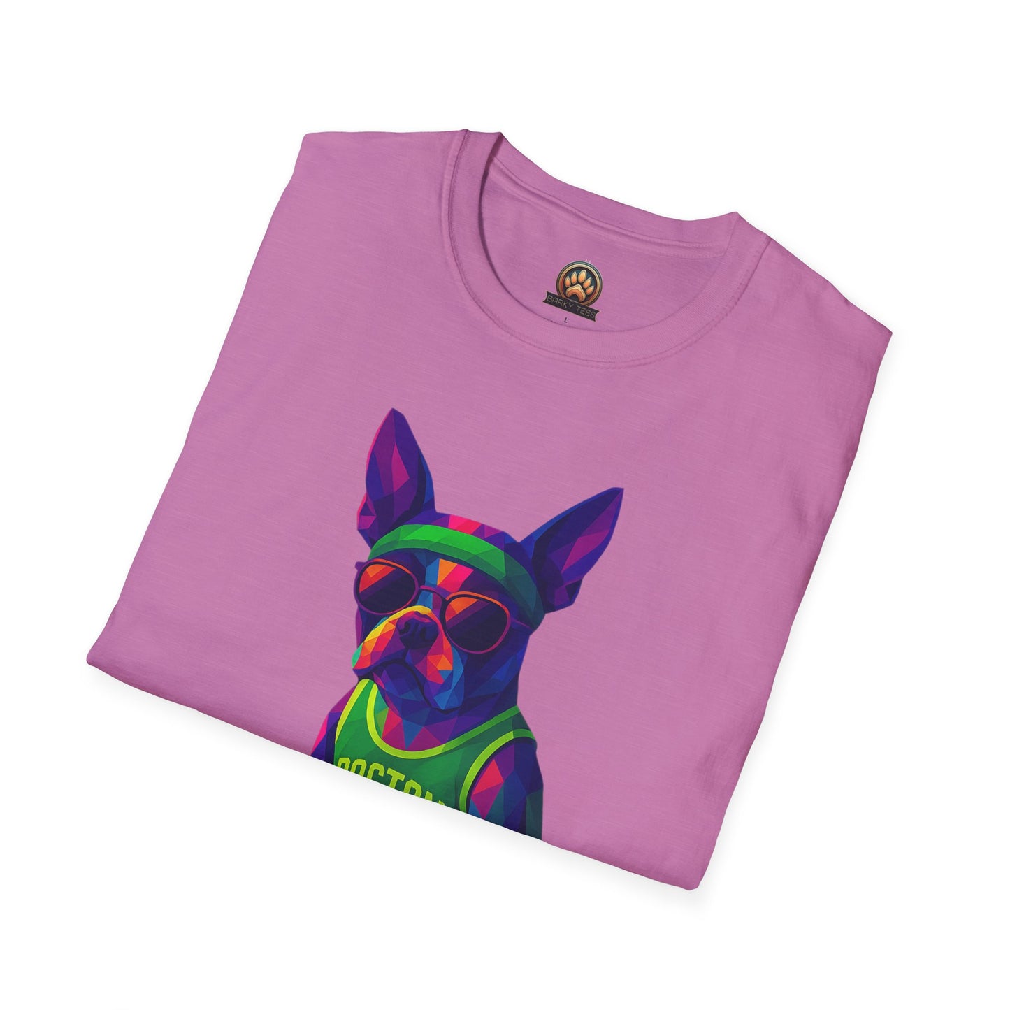 Boston Terrier Basketball Tee - Large Front Print