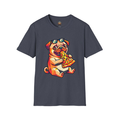 Pizza Pug Tee - Large Front Print