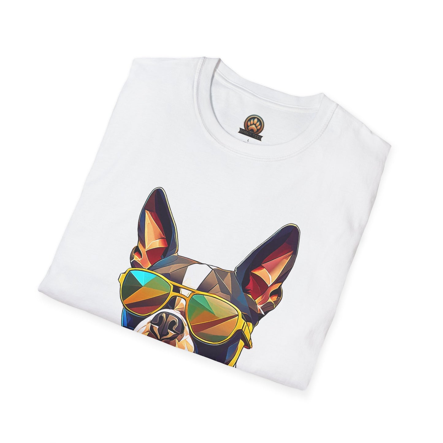 Sunny Boston Terrier Tee - Large Front Print