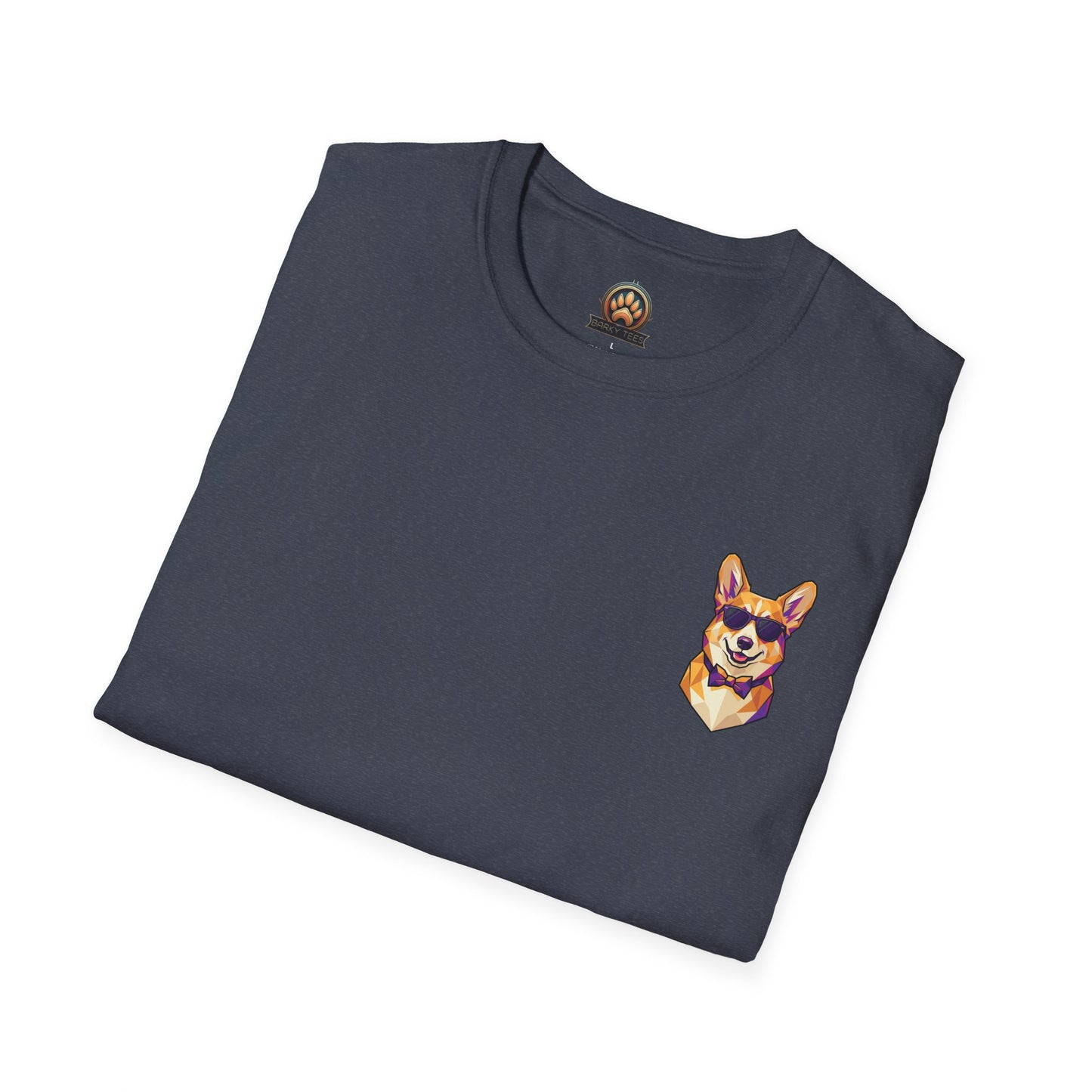 Dapper Corgi Tee - Pocket & Large Back Print