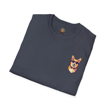 Dapper Corgi Tee - Pocket & Large Back Print