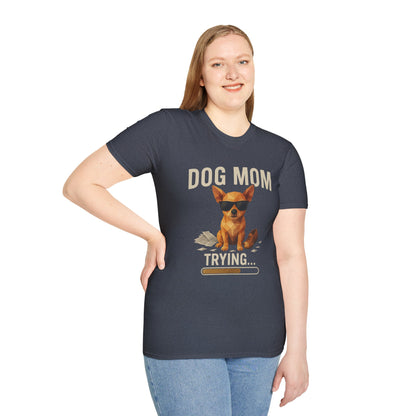 Dog Mom... Trying - Large Front Print Only