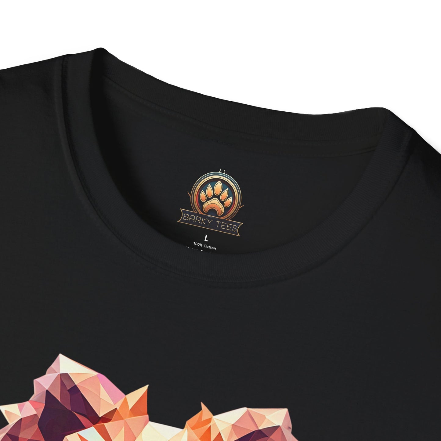 Polygon Pomeranian Tee - Large Front Print