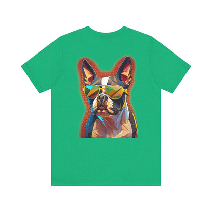 Shady Boston Terrier Tee - Pocket & Large Back Print