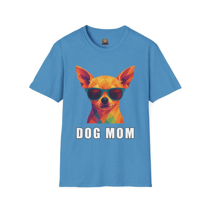 Dog Mom Tee – Polygon Chihuahua Edition - Large Front Print Only