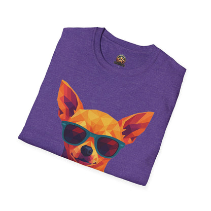 Dog Mom Tee – Polygon Chihuahua Edition - Large Front Print Only
