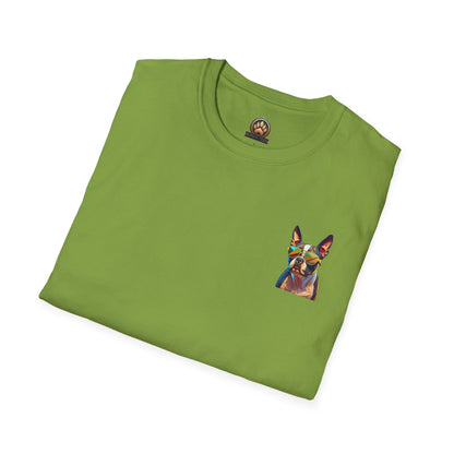 Sunny Boston Terrier Tee - Pocket & Large Back Print